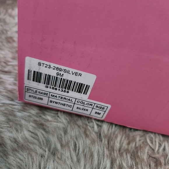 Sugar Thrillz Starlet Effect Platform Boots White And Silver - Picture 6 of 6